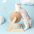 Load image into Gallery viewer, Cat Scratching Ball Toy: Sisal & Wood
