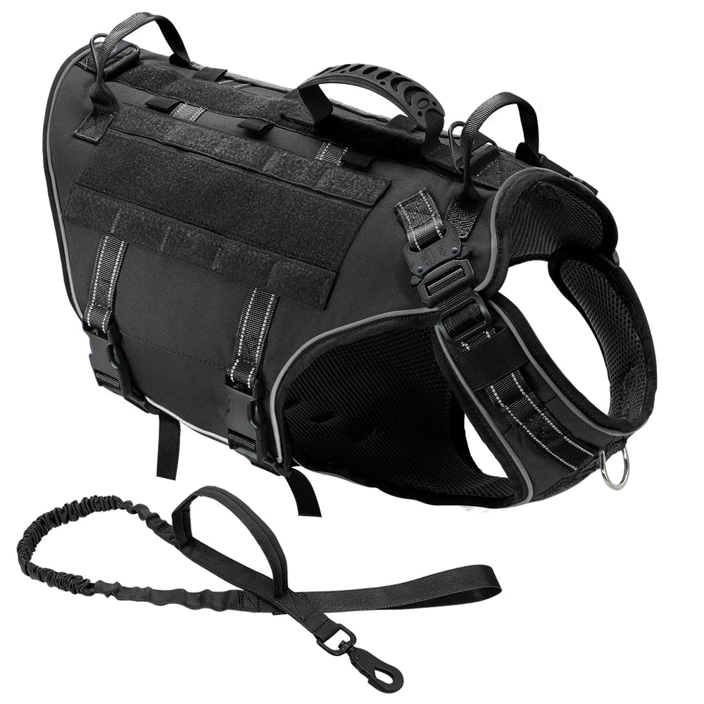 Tactical Dog Training Vest: No-Pull Harness