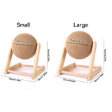 Cat Scratching Ball Toy: Sisal & Wood