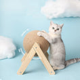 Load image into Gallery viewer, Cat Scratching Ball Toy: Sisal & Wood
