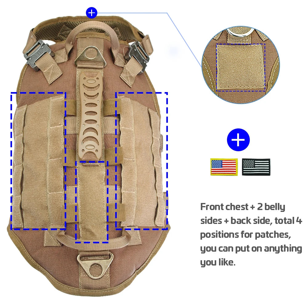 Tactical Dog Harness for Medium/Large Dogs