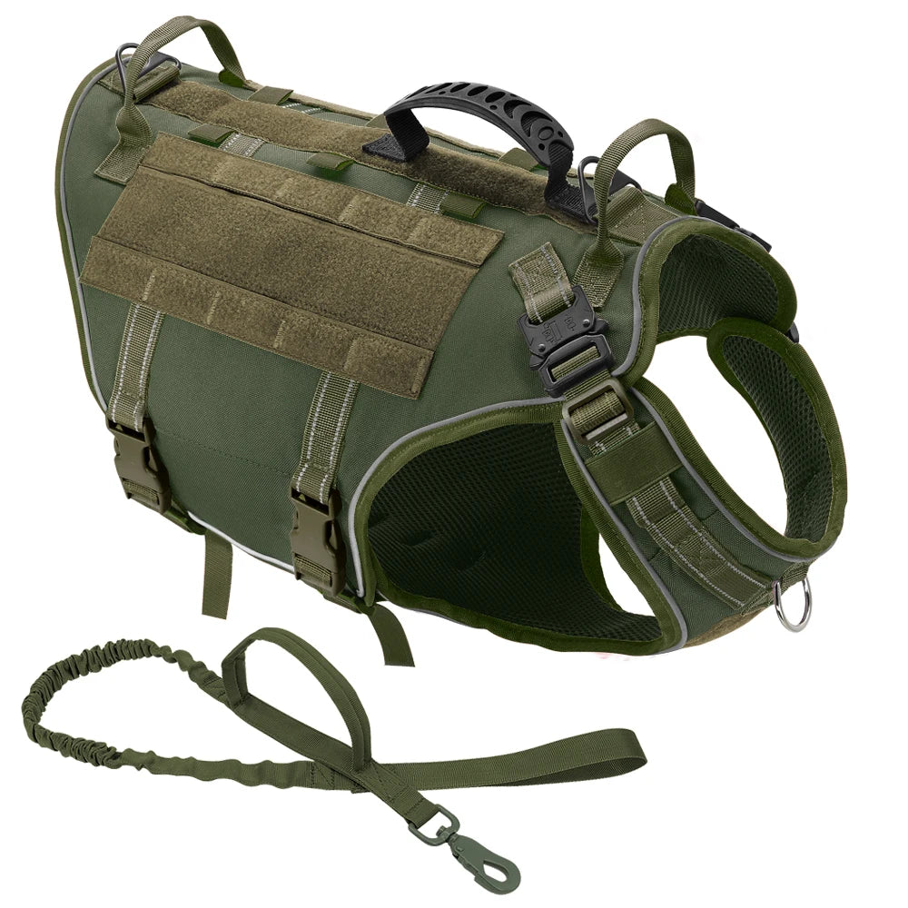 Tactical Dog Training Vest: No-Pull Harness