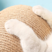 Cat Scratching Ball Toy: Sisal & Wood