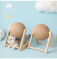 Load image into Gallery viewer, Cat Scratching Ball Toy: Sisal & Wood
