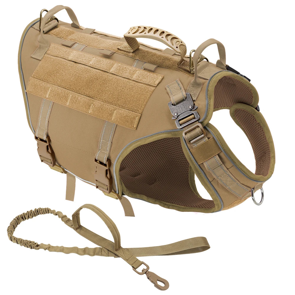 Tactical Dog Training Vest: No-Pull Harness