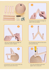 Cat Scratching Ball Toy: Sisal & Wood