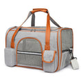 Load image into Gallery viewer, Portable cat carrier bag with zipper closure and soft-sided construction.
