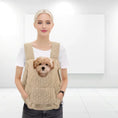 Load image into Gallery viewer, Pet carrier backpack for small dogs, made of 100% cotton.
