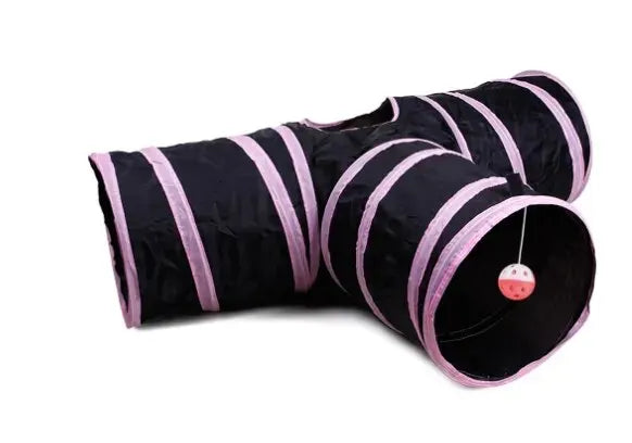 Foldable Cat Play Tunnel: Fun for Playful Pets