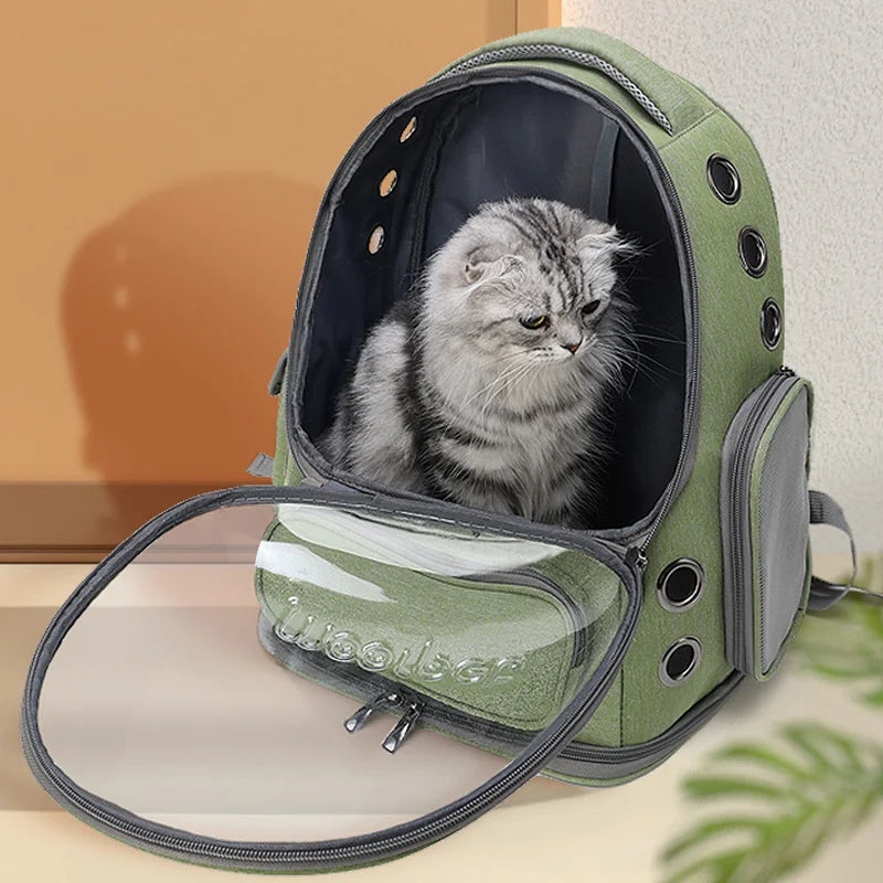 Cat Carrier Backpack: Breathable Pet Travel Bag
