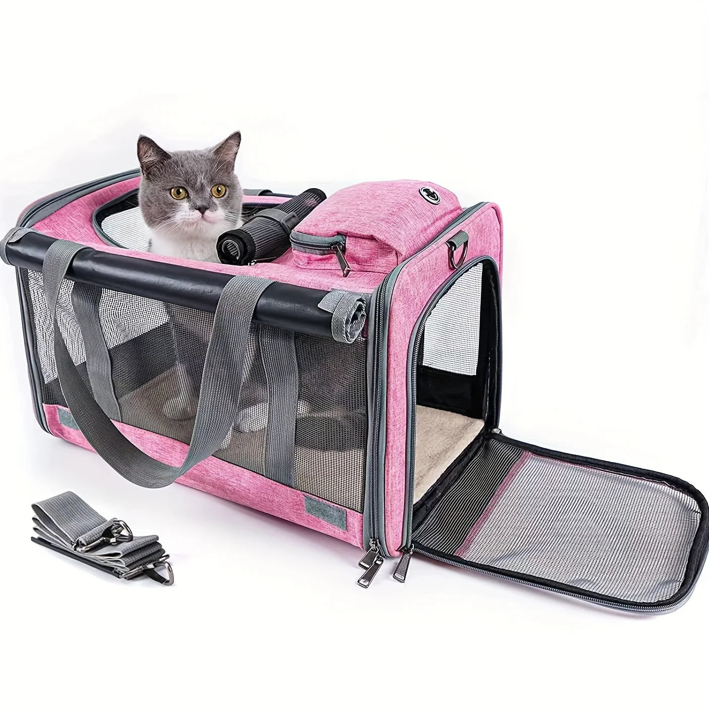 Soft-Sided Pet Carrier for Large and Medium Cats