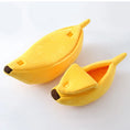 Load image into Gallery viewer, Banana Cat Bed: Cute & Cozy Pet House
