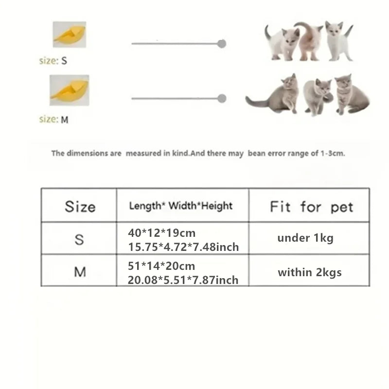 Banana Cat Bed: Cute & Cozy Pet House