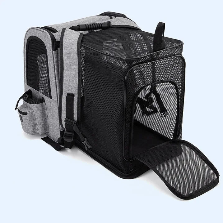 Pet Backpack Carrier: Breathable & Expandable
