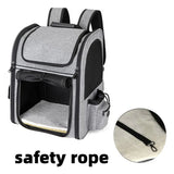 Pet Backpack Carrier Breathable Expandable - Cat Dog Travel Bag Portable