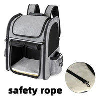 Pet Backpack Carrier Breathable Expandable - Cat Dog Travel Bag Portable