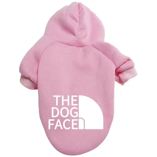 Text Pattern Dog Hoodies for Autumn and Winter