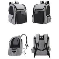 Pet Backpack Carrier Breathable Expandable - Cat Dog Travel Bag Portable
