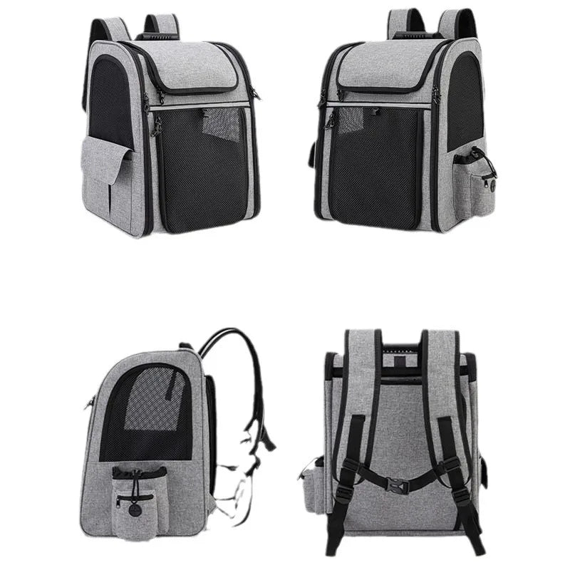 Pet Backpack Carrier: Breathable & Expandable