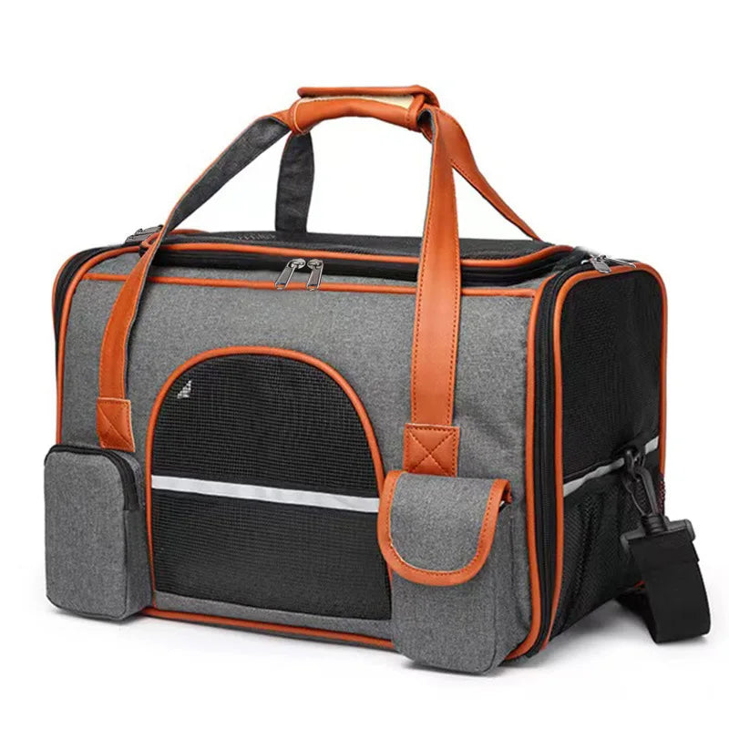 Portable Cat Carrier Bag for Travel: Soft-Sided Pet Carrier