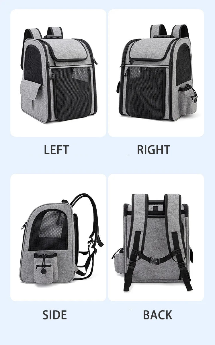 Pet Backpack Carrier: Breathable & Expandable