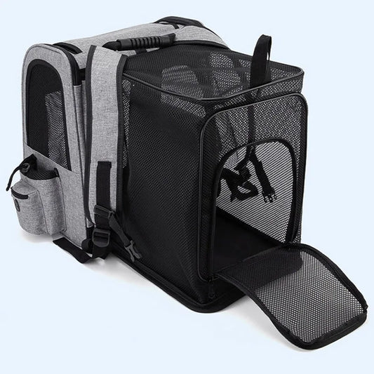 Pet Backpack Carrier: Breathable & Expandable