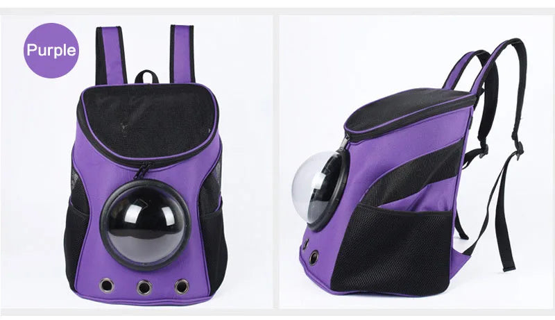 Cat Backpack Carrier with Space Capsule Bubble