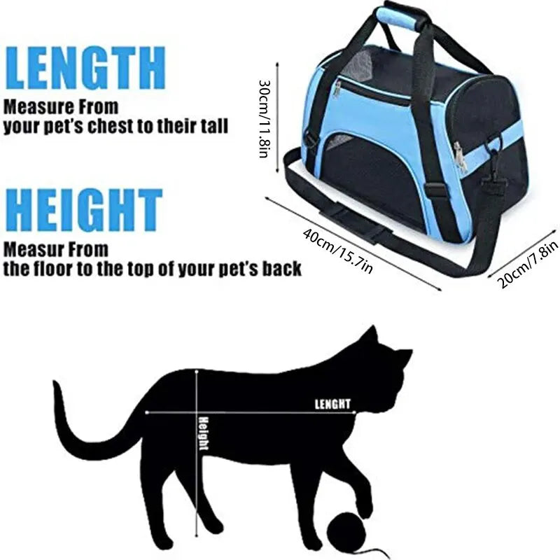 Soft-Sided Cat Carrier for Cats, Dogs, and Puppies