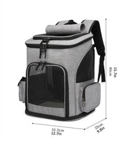 Expandable Pet Backpack Cats Dogs - Large Travel Carrier Portable Bag