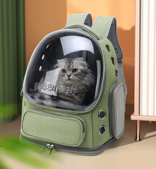 Cat Carrier Backpack: Breathable Pet Travel Bag