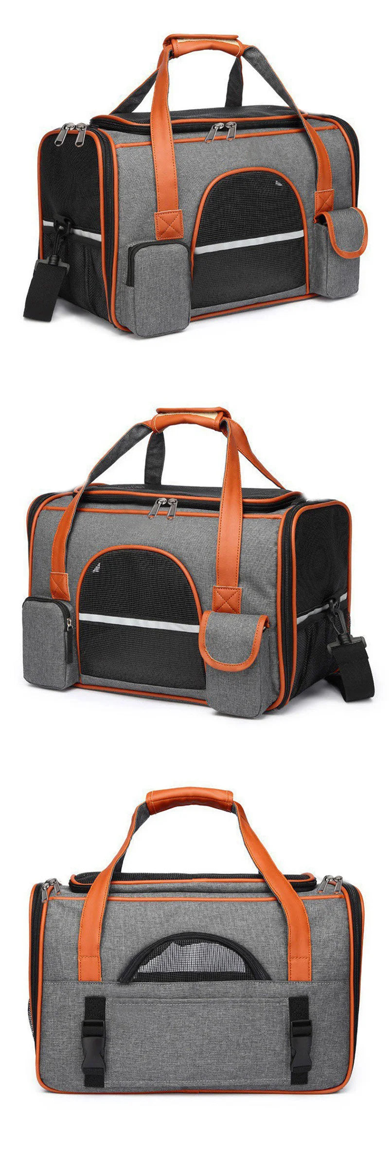 Portable Cat Carrier Bag for Travel: Soft-Sided Pet Carrier