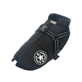 Warm Winter Dog Jacket with Built-in Harness