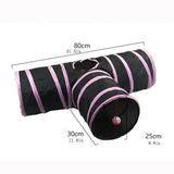 Cat Play Tunnel Foldable - Fun Interactive Cat Toy Playful Pets