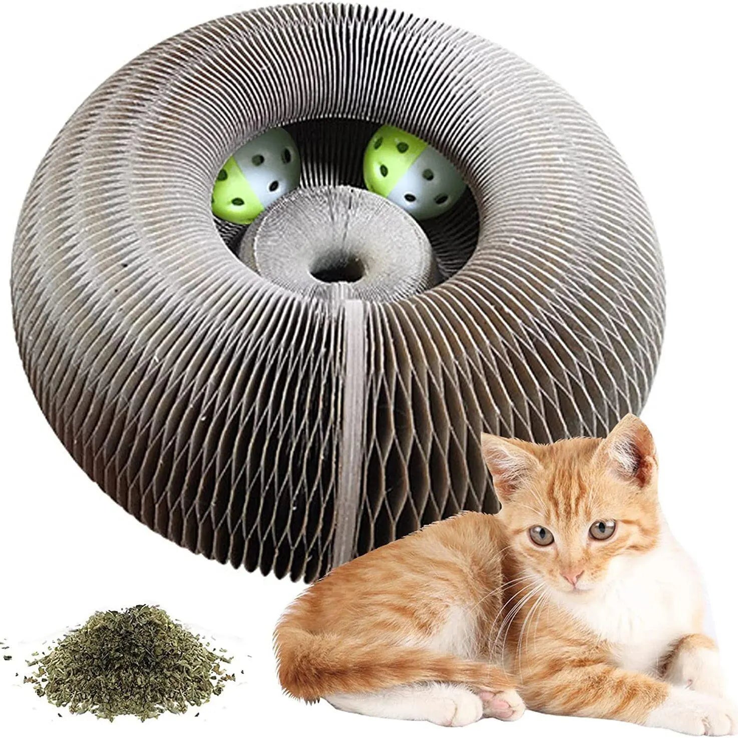 Cat Scratching Toy with Ball & Climbing Frame