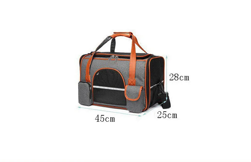 Portable Cat Carrier Bag for Travel: Soft-Sided Pet Carrier