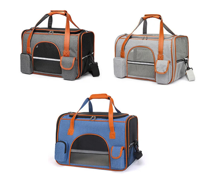Portable Cat Carrier Bag for Travel: Soft-Sided Pet Carrier