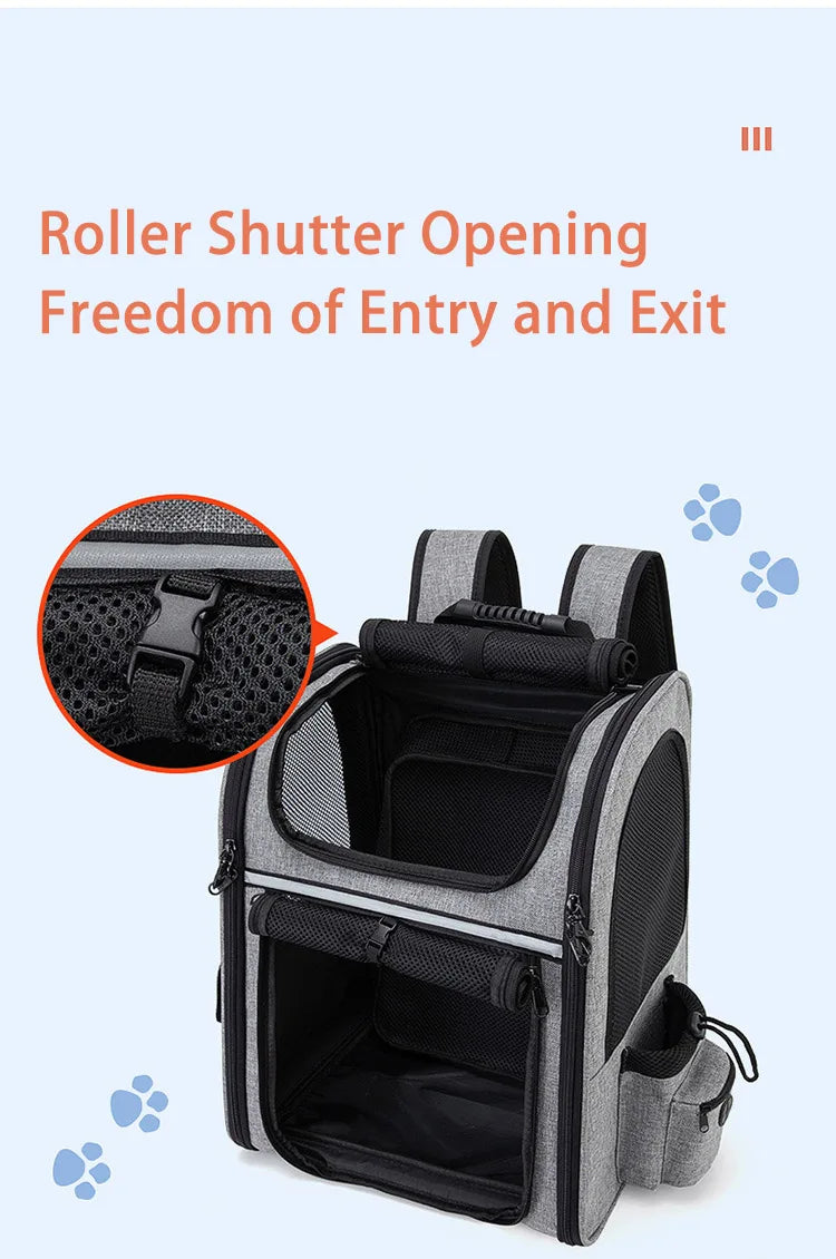 Pet Backpack Carrier: Breathable & Expandable
