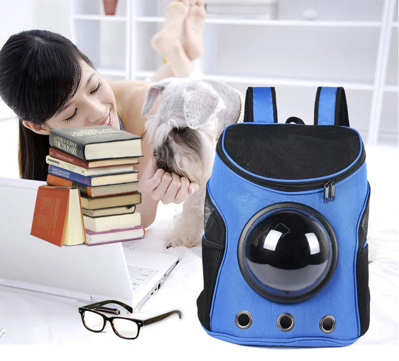 Cat Backpack Carrier with Space Capsule Bubble