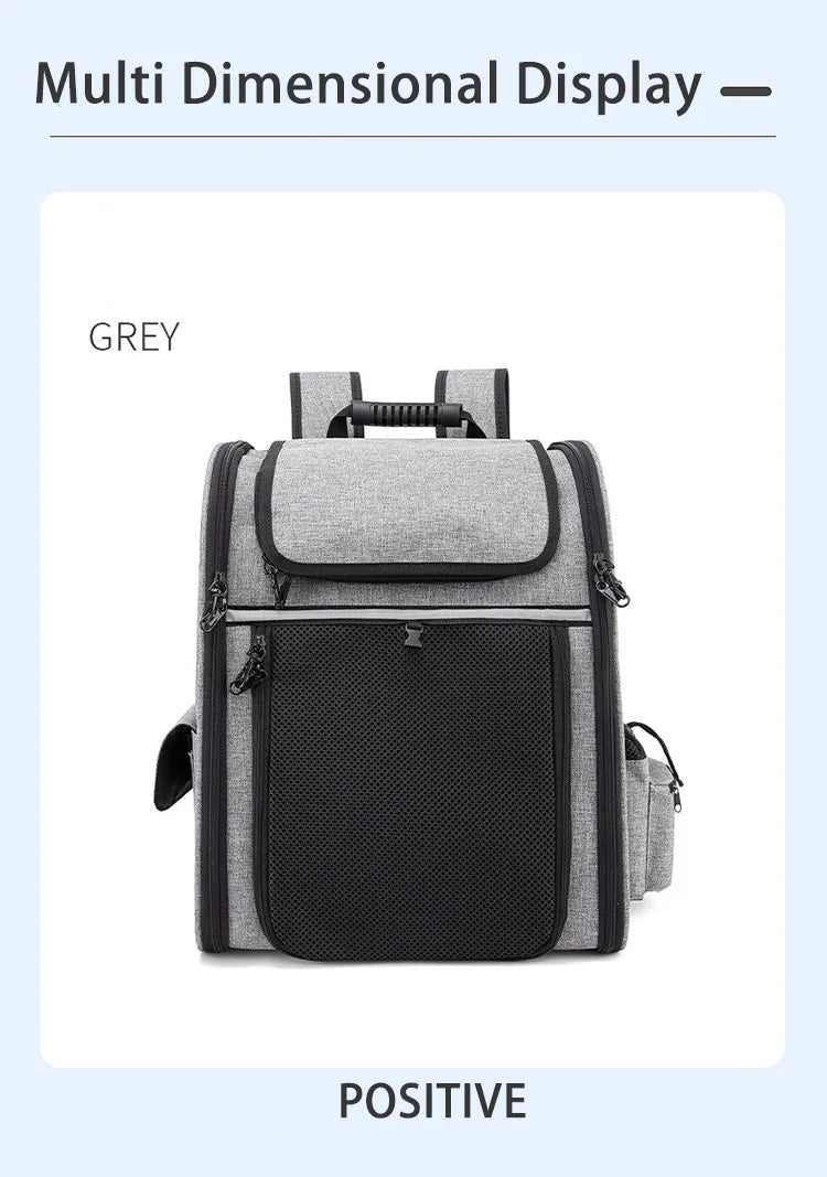 Pet Backpack Carrier: Breathable & Expandable