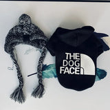 Text Pattern Dog Hoodies for Autumn and Winter