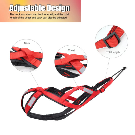 Dog Sled Harness for Weight Pulling & Mushing