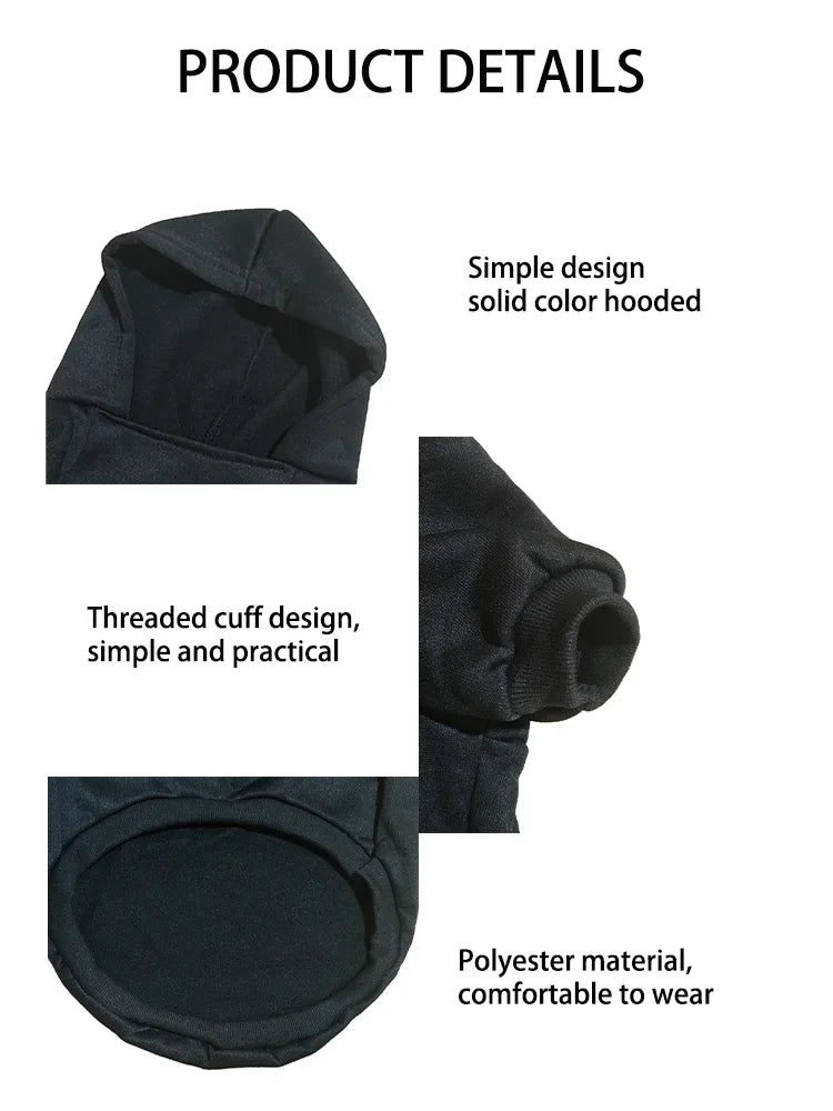 Text Pattern Dog Hoodies for Autumn and Winter