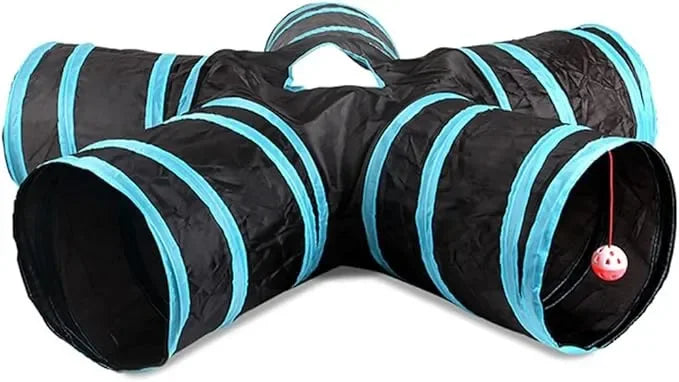 Foldable Cat Play Tunnel: Fun for Playful Pets