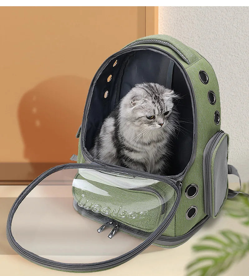Cat Carrier Backpack: Breathable Pet Travel Bag
