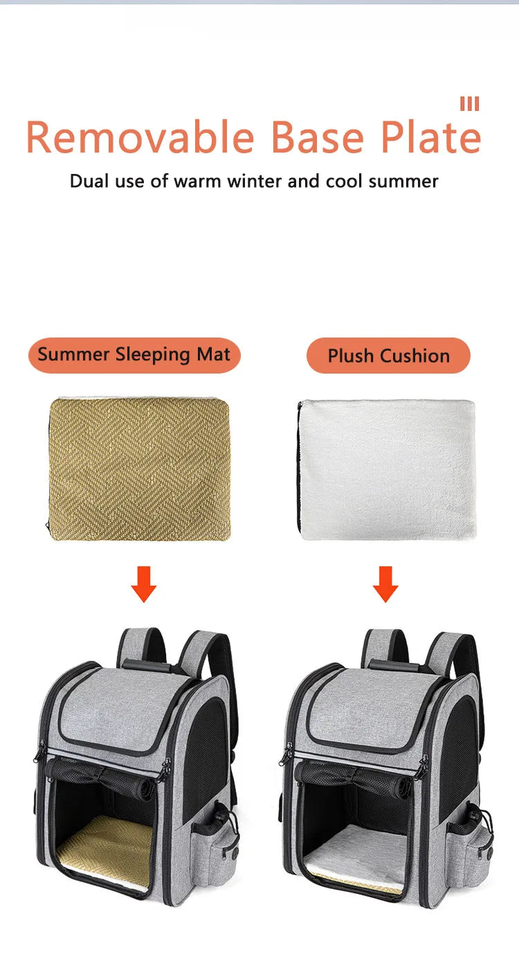 Pet Backpack Carrier: Breathable & Expandable