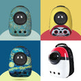 Load image into Gallery viewer, Cat backpack carrier with a transparent window and ventilation holes.

