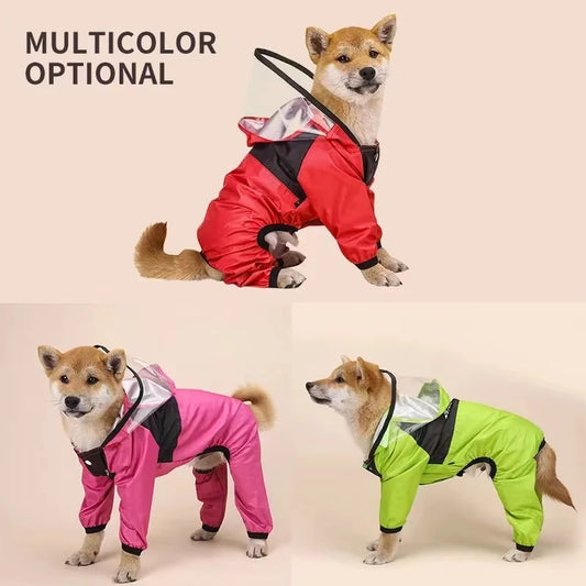 Waterproof Dog Raincoat with Hood