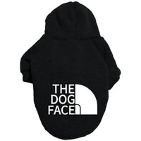 Text Pattern Dog Hoodies for Autumn and Winter