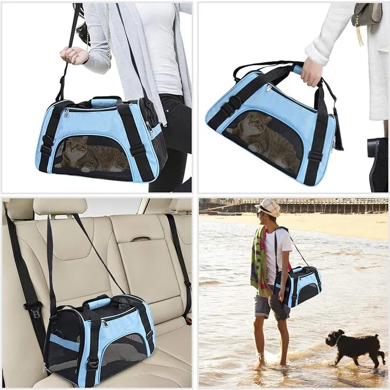 Soft-Sided Cat Carrier for Cats, Dogs, and Puppies