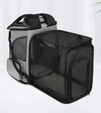 Expandable Pet Backpack Cats Dogs - Large Travel Carrier Portable Bag